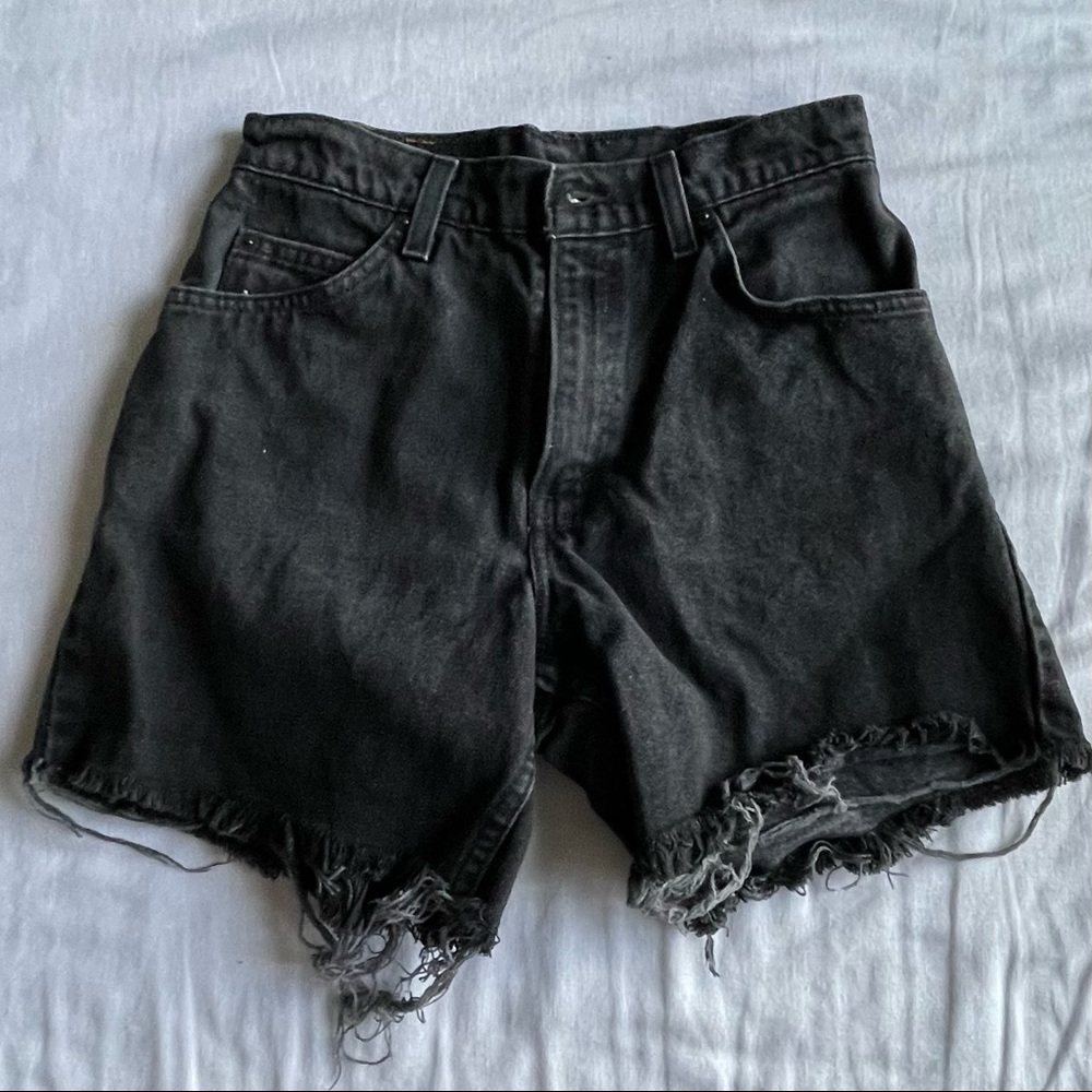 BLACK LEVIS DENIM SHORTS